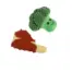 All For Paws Bone Appetit T-Bone & Broccoli Toy Duo — alternate view of both toys