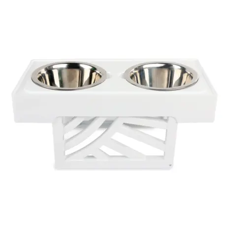 All For Paws Multi Height Double Dinner — middle stand position All For Paws Multi Height Double Dinner — middle stand position