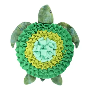 All For Paws Dig It Sea Turtle Treat Mat — turtle treat mat from above