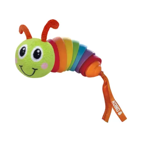 KONG Bat-a-Bout Clackz Caterpillar — product view KONG Bat-a-Bout Clackz Caterpillar — product view