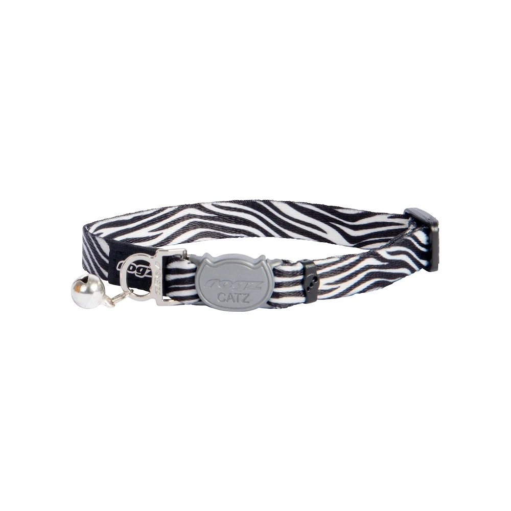 ROGZ FusionCat Safari Safety Collar 1 ROGZ FusionCat Safari Safety Collar — Extra Small, Zebra
