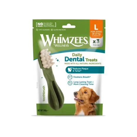 Whimzees Large Toothbrush Discovery Bag (3 pc) Whimzees Large Toothbrush Discovery Bag (3 pc)