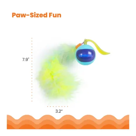Catstages Roll & Chase Robot Toy product view 2 Catstages Roll & Chase Robot Toy product view 2