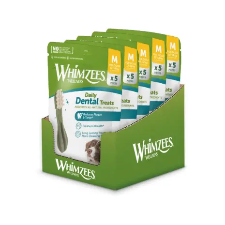 Whimzees Medium Toothbrush Discovery Bag (5 pc) product view 2 Whimzees Medium Toothbrush Discovery Bag (5 pc) product view 2