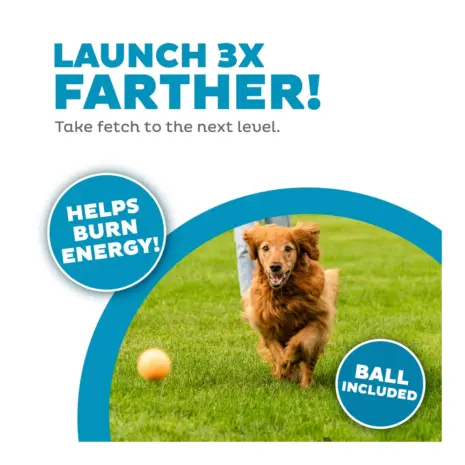 Outward Hound Launch A Ball Squeak Turquoise product view 3 Outward Hound Launch A Ball Squeak Turquoise product view 3