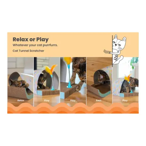 Catstages Cat Tunnel Scratcher product view 4 Catstages Cat Tunnel Scratcher product view 4