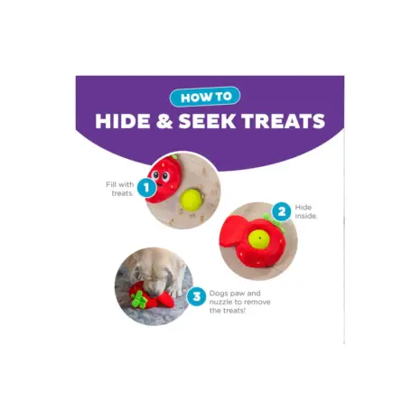 Nina Ottosson Fruity Findz Strawberry product view 4 Nina Ottosson Fruity Findz Strawberry product view 4