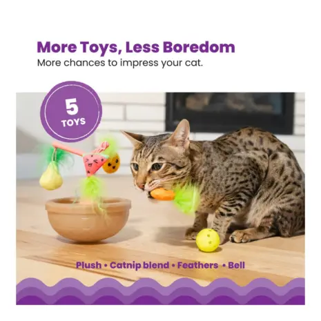 Catstages Hunt N' Wobble Fruit Bowl product view 4 Catstages Hunt N' Wobble Fruit Bowl product view 4