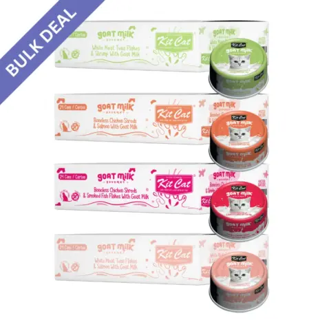 Kit Cat Goat's Milk Gourmet Bulk Deal (70g x 24 tins)