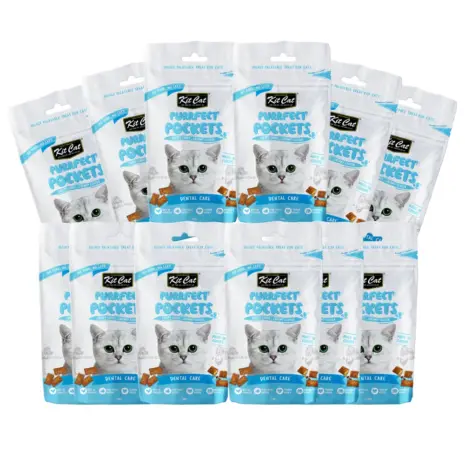 Kit Cat Purrfect Pockets Bulk Deal (12 x 60g) product view 2 Kit Cat Purrfect Pockets Bulk Deal (12 x 60g) product view 2