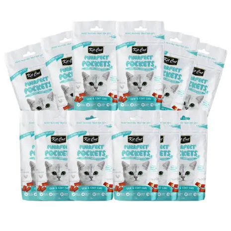 Kit Cat Purrfect Pockets Bulk Deal (12 x 60g) product view 4 Kit Cat Purrfect Pockets Bulk Deal (12 x 60g) product view 4