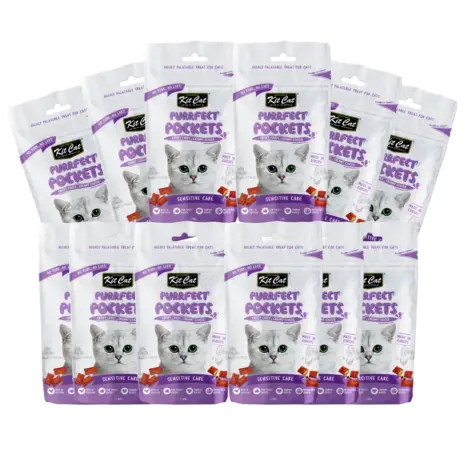 Kit Cat Purrfect Pockets Bulk Deal (12 x 60g) product view 5 Kit Cat Purrfect Pockets Bulk Deal (12 x 60g) product view 5
