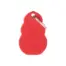 KONG by MyFamily red aluminium pet ID tag with attachment ring
