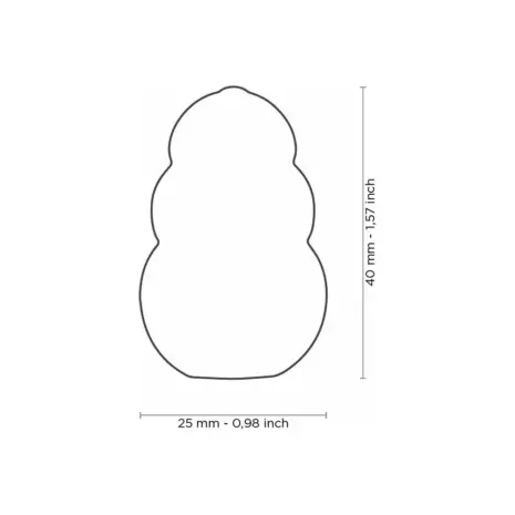 KONG by MyFamily tag dimension guide: 25 mm wide and 40 mm high KONG by MyFamily tag dimension guide: 25 mm wide and 40 mm high
