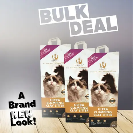 Regal Ultra Clumping Cat Litter Bulk Deal (5kg x 3 bags) product view 2 Regal Ultra Clumping Cat Litter Bulk Deal (5kg x 3 bags) product view 2