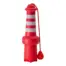 ROGZ Lighthouse Floating Fetch Toy — Small 20 cm — small red-and-white floating toy