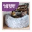 Rosewood Silver Fluff Comfort Round Pet Bed - Small