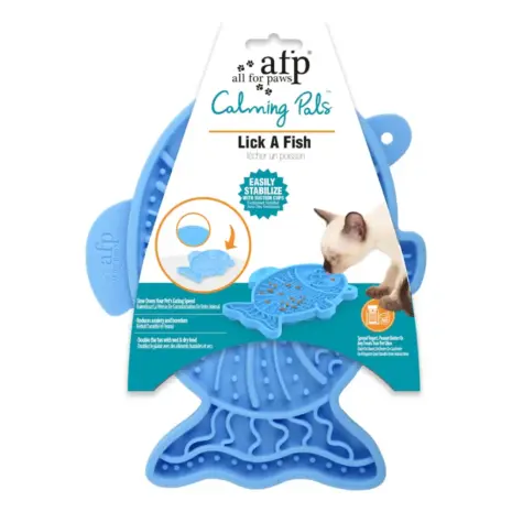 All For Paws Calming Pals Lick-A-Fish — retail packaging All For Paws Calming Pals Lick-A-Fish — retail packaging