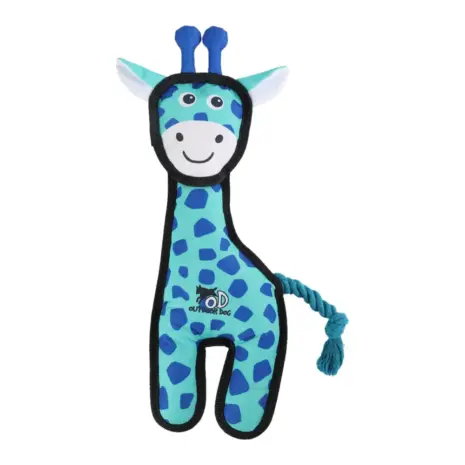 All For Paws Outdoor Jungle Giraffe Dog Toy — full giraffe and rope tail All For Paws Outdoor Jungle Giraffe Dog Toy — full giraffe and rope tail
