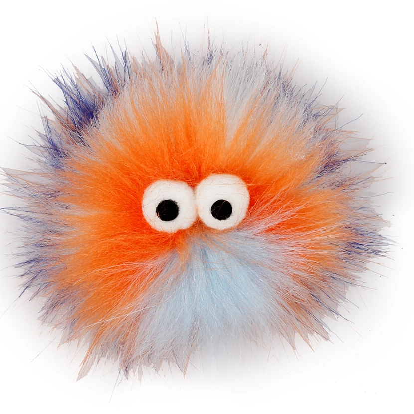 All For Paws Furry Ball Cat Toy 1 All For Paws Furry Ball Cat Toy - Orange