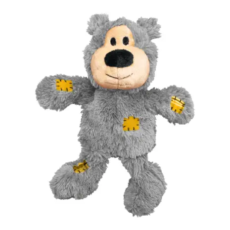 KONG Wild Knots Bear Small/Medium KONG Wild Knots Bear Small/Medium grey plush toy