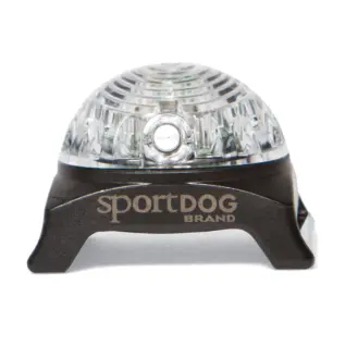 White SportDOG Locator Beacon dog safety light