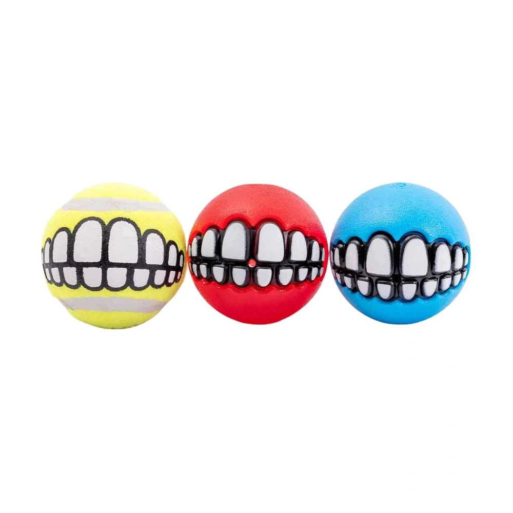ROGZ Grinz Variety Pack 1 ROGZ Grinz Variety Pack — three-ball pack with red, turquoise and yellow balls