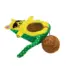 KONG Wrangler AvoCATo Cat Toy — Avocado toy with attached ball