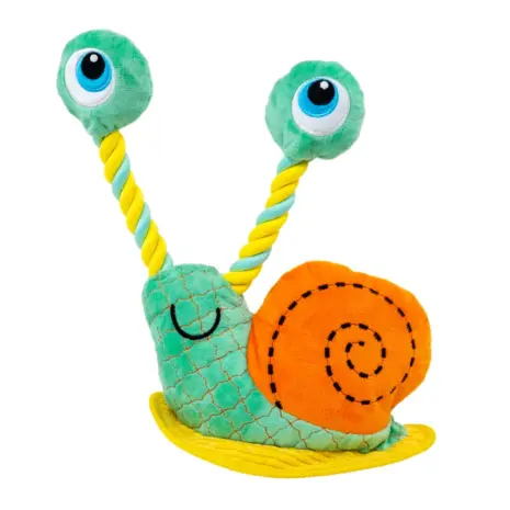 KONG Bendeez Snail Dog Toy — Large — Front view KONG Bendeez Snail Dog Toy — Large — Front view