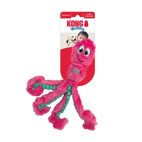 KONG Wubba Octopus Dog Toy — Small — Small toy in retail packaging — one assorted colour supplied KONG Wubba Octopus Dog Toy — Small — Small toy in retail packaging — one assorted colour supplied