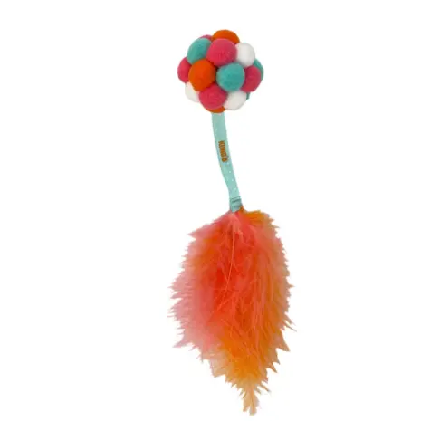 KONG Active Bubble Ball Cat Toy — Orange-tail example — one assorted colour supplied
