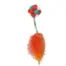 KONG Active Bubble Ball Cat Toy — Orange-tail example — one assorted colour supplied