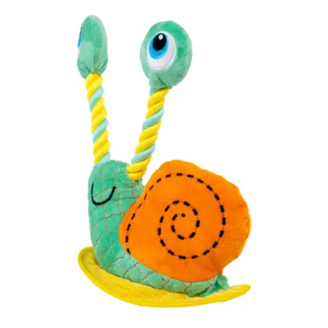 KONG Bendeez Snail Dog Toy — Large — Side view KONG Bendeez Snail Dog Toy — Large — Side view