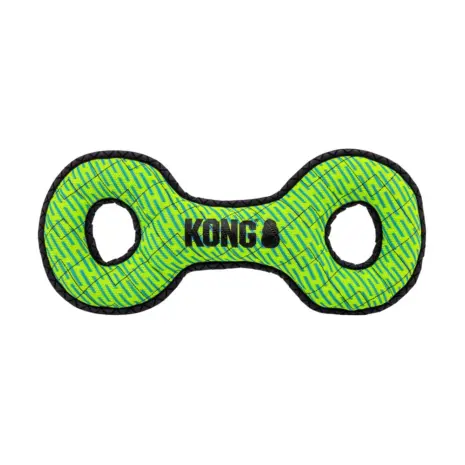 KONG Armor Double Tug Dog Toy — Large — Green colour example — one assorted colour supplied KONG Armor Double Tug Dog Toy — Large — Green colour example — one assorted colour supplied
