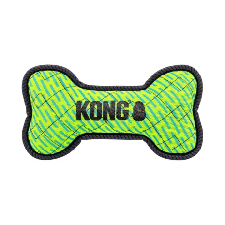 KONG Armor Bone Dog Toy — Medium — Green colour example — one assorted colour supplied KONG Armor Bone Dog Toy — Medium — Green colour example — one assorted colour supplied