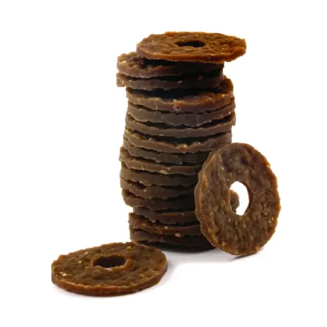 PetSafe Busy Buddy rawhide treat rings Natural rawhide treat ring refills for compatible PetSafe Busy Buddy toys