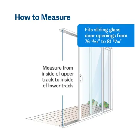 How to measure for a PetSafe sliding glass pet door Sliding door track measurement guide for the PetSafe pet door