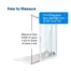 Sliding door track measurement guide for the PetSafe pet door