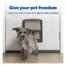 Brown PetSafe Staywell Original 2-Way Pet Door installed in a household door