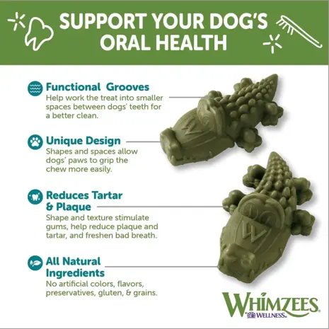 Whimzees Large Alligator Single product view 3 Whimzees Large Alligator Single product view 3