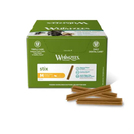Whimzees Medium Stix Display Box (100pc) Whimzees Medium Stix Display Box (100pc)