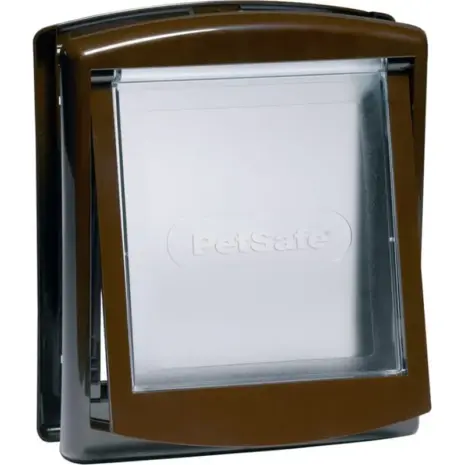 Staywell Brown Medium Original 2-Way Pet Door - brown pet door with translucent flap Staywell Brown Medium Original 2-Way Pet Door - brown pet door with translucent flap