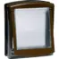 Staywell Brown Medium Original 2-Way Pet Door - brown pet door with translucent flap