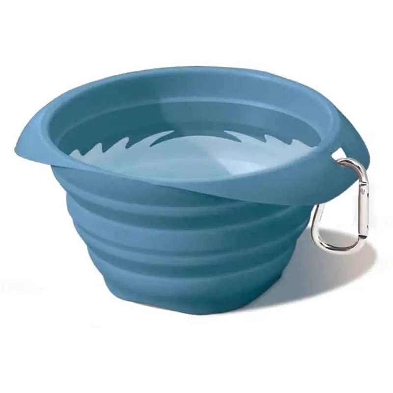 Pet Door Replacement Flaps 26 Kurgo Collaps A Bowl Dog Travel Bowl - Blue - blue collapsible bowl with metal clip