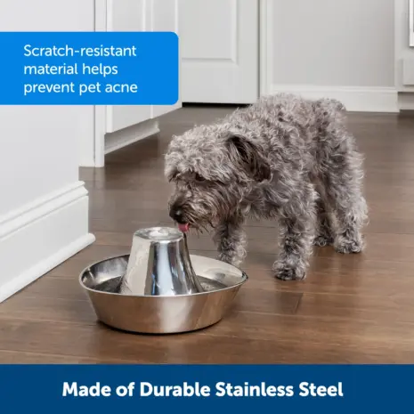 PetSafe Seaside Stainless Pet Fountain 2 PetSafe Seaside Stainless Pet Fountain