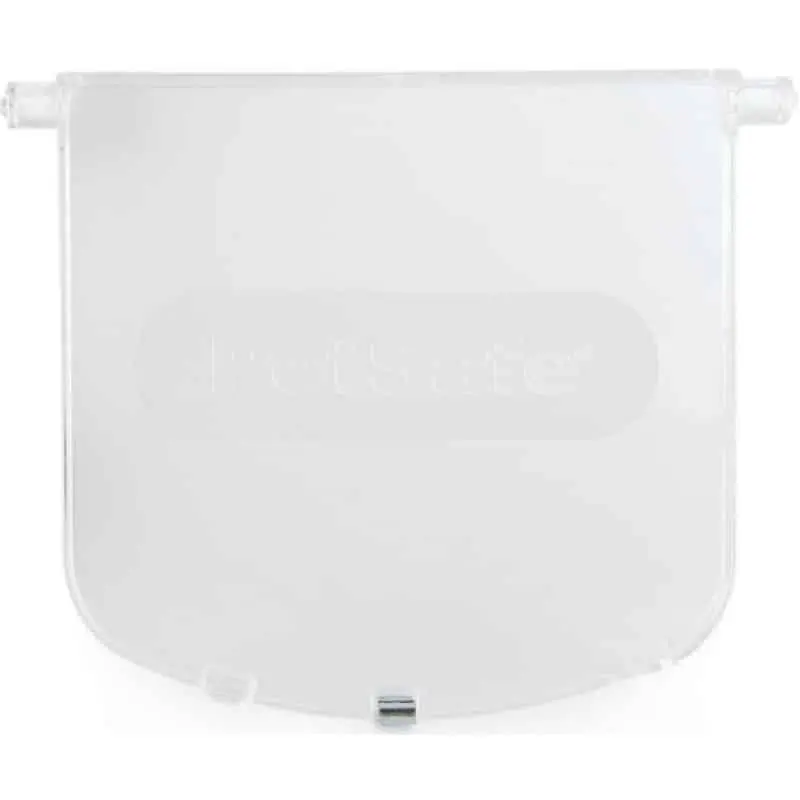 Pet Door Replacement Flaps 94 Staywell 300, 400, 500 Series Replacement Flap - translucent curved flap with clear upper hinge tabs