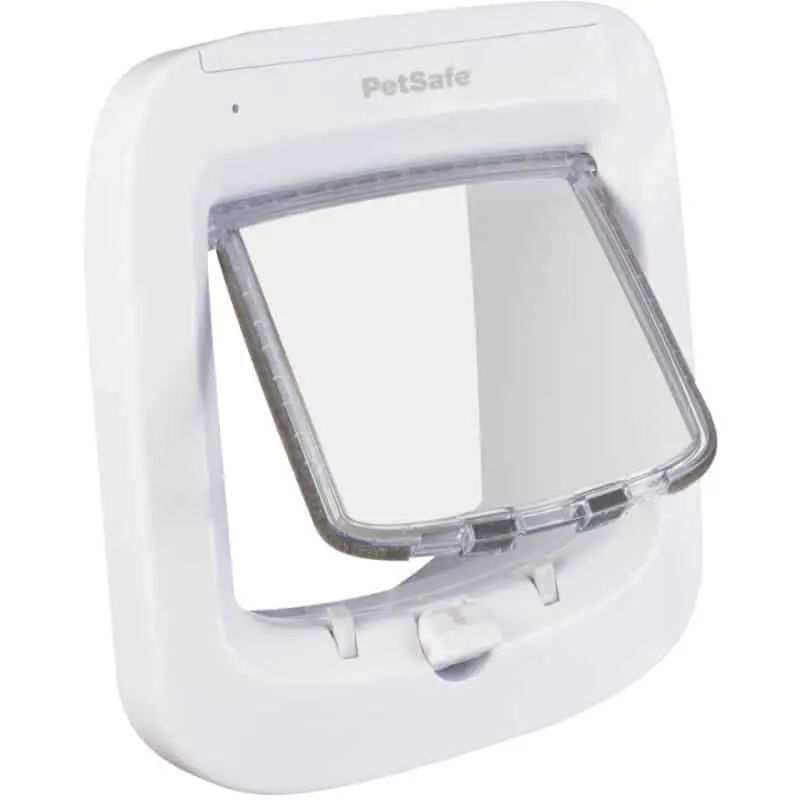 Pet Door Replacement Flaps 56 PetSafe White Microchip Cat Flap - white microchip cat flap with clear opening